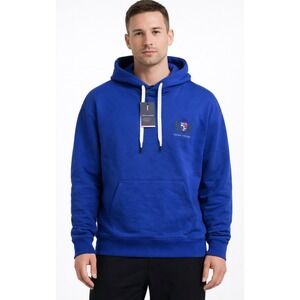 Tommy Hilfiger Men's Essential Fleece Classic Hoodie Sweater  Blue new XL